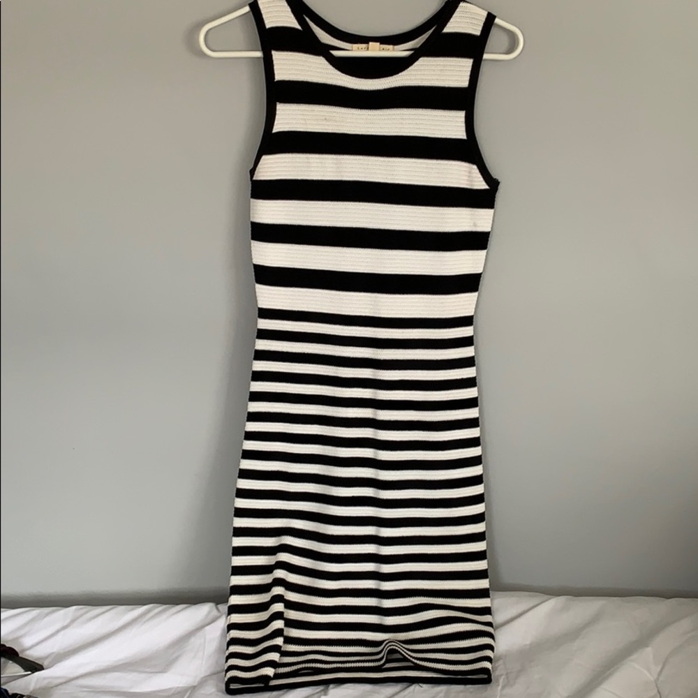 Black and white dress